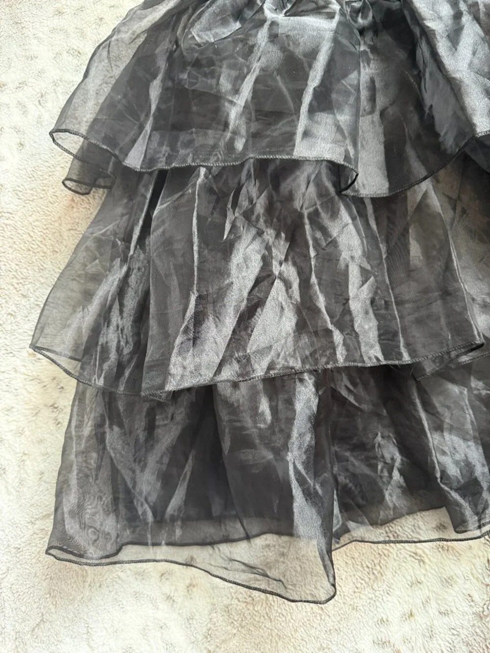Wednesday Addams black dress girls size 10 Halloween costume whimsigoth grunge